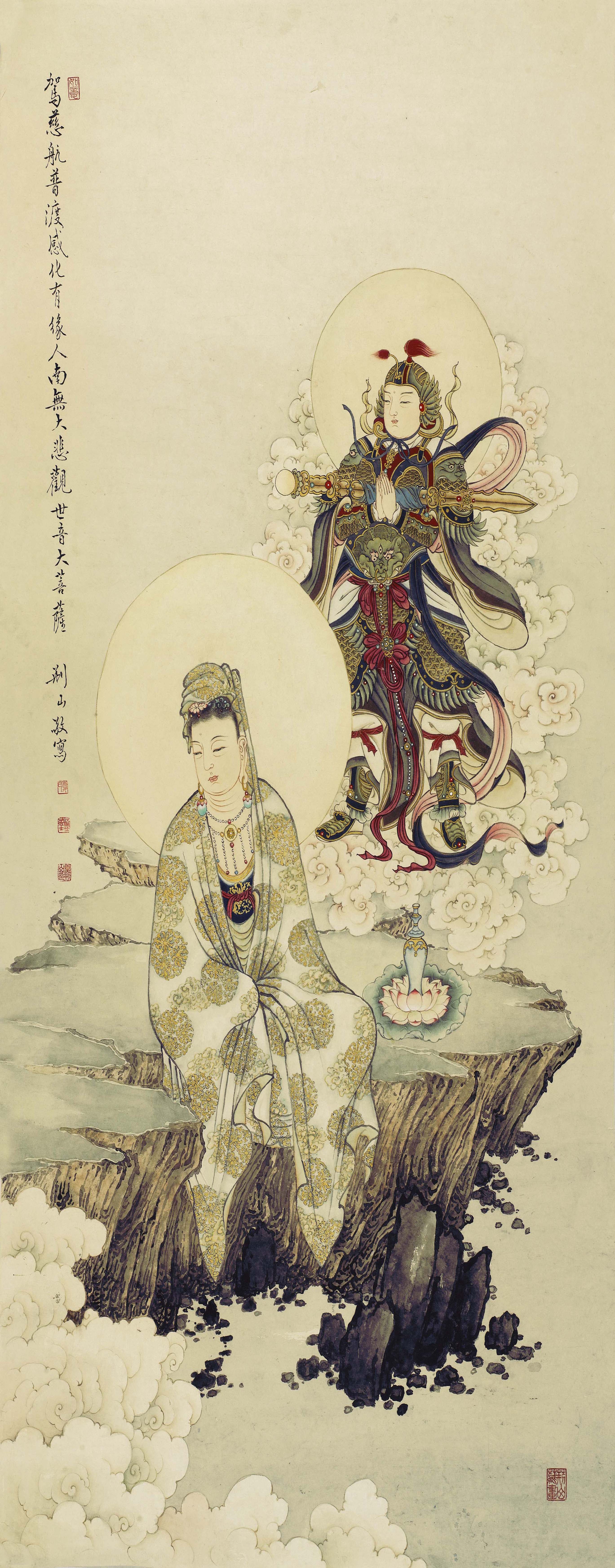 韦驮菩萨 | 夏荆山书画艺术数字典藏