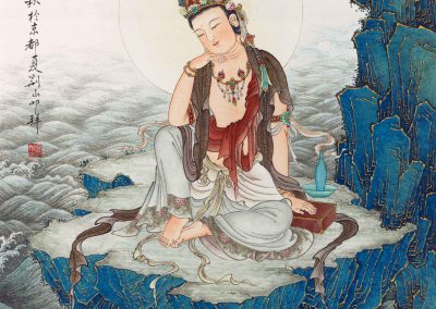 Dragon King Worships Avalokiteśvara