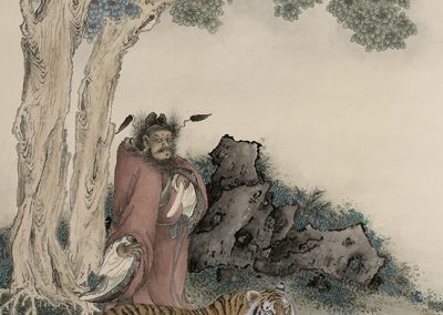 Zhong Kui Tames a Tiger