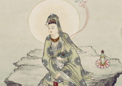 Avalokiteśvara in caledon Green Robe